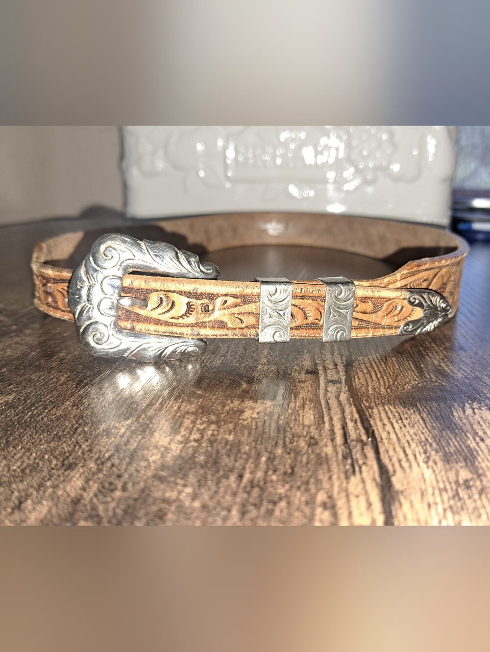 Vintage Chambers Belt  Brown 36